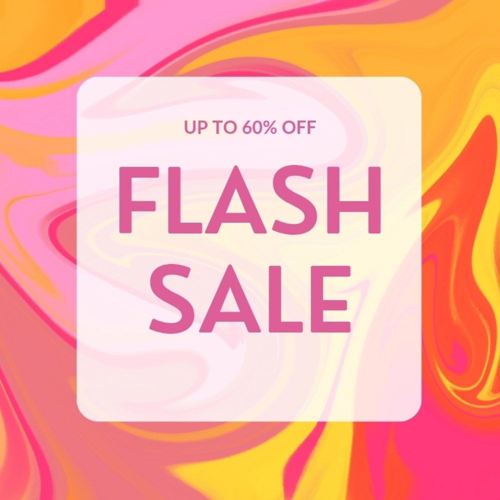 Colorful Flash Sale Poster